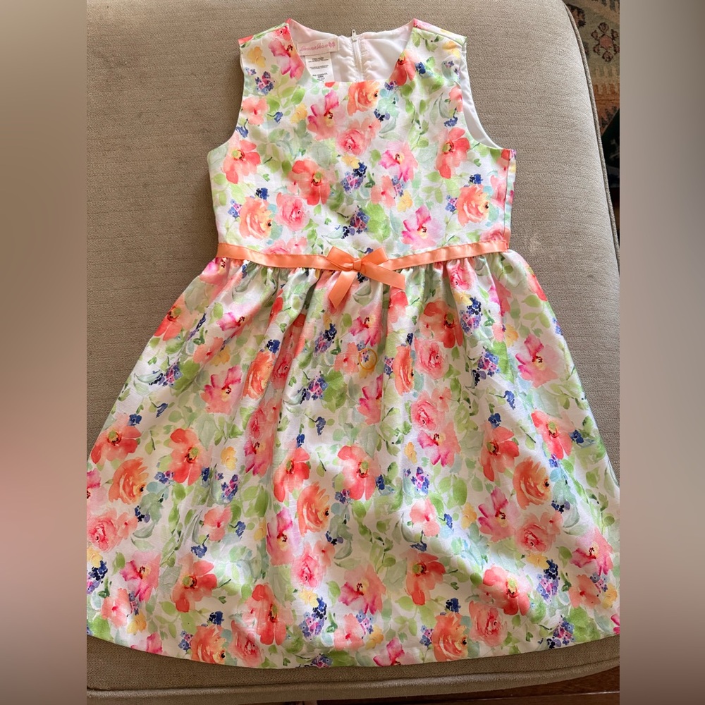 Bonnie Jean Girls Size 12 Floral Dress- Perfect for Easter!🐣
